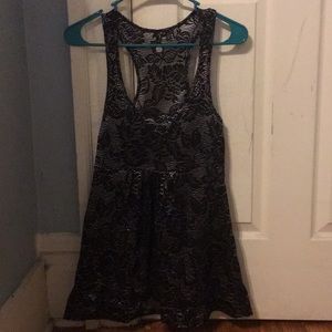 BKE Boutique Floral Flare Tank Top